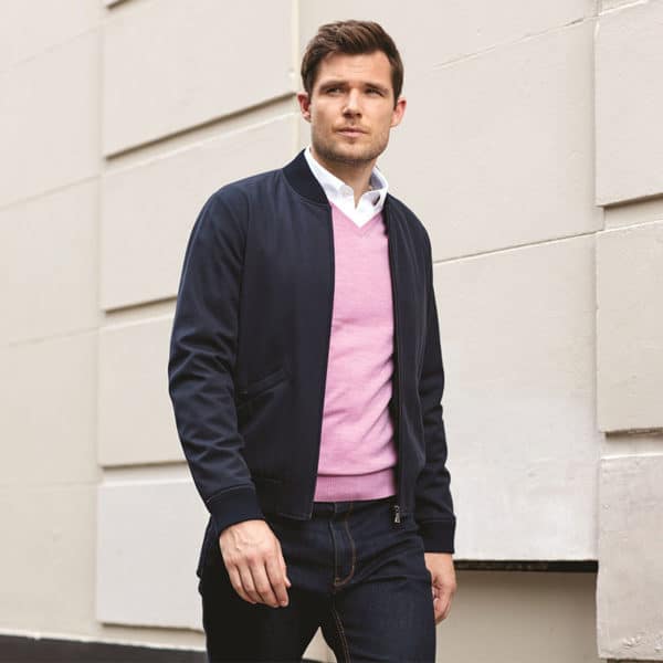 Pink Jumper and Casual Jacket